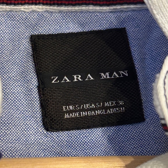 Zara Scotland Blue and White Striped rugby Shirt - Picture 2 of 7